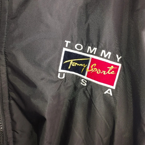 VINTAGE 90’S zstar TOMMY USA SPORTS ZIP-UP JACKET with hood - Picture 8 of 8